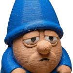 Didn’t Sleep Gnome Figurine – Funny Sleep-Deprived Garden Gnome Statue for Desk, Shelf or Plant Décor – Collectible Gnome Gift for Adults and Teens – 3D Printed in Canada