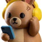 Distracted Bunny Collectible Figurine - Unique Desk Decor for Adults