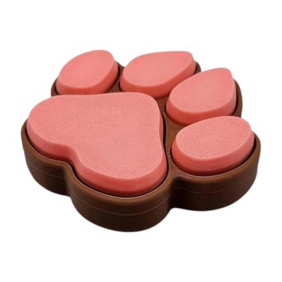 Dog Paw Fidget Clicker – Satisfying Tactile Sensory Stress Relief Pad for Teens & Adults, Animal Paw Design for Desk or Office — 3D Printed Collectible by 3DCentral