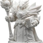 Dragon Air Wizard Figurine – 36mm Fantasy Collectible Miniature for Painting, Display & RPG Scenes – Draconic Elemental Mage Figure