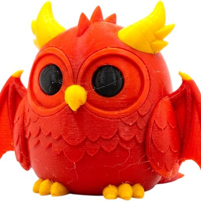 Dragon Owl Collectible Figurine - Unique Desk Decor for Adults — 3D Printed Collectible by 3DCentral