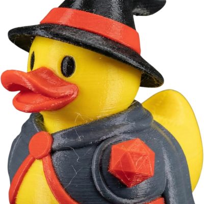 Dungeon Master Duck Figurine – Fantasy Wizard Rubber Duck Collectible for RPG Fans & Gamers — 3D Printed Collectible by 3DCentral