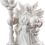 Dwarf Air Wizard Figurine – 36mm Fantasy Collectible Miniature for Painting, Display & RPG Campaigns – Bearded Elemental Mage Figure – 3D Printed in Canada