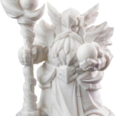 Dwarf Air Wizard Figurine – 36mm Fantasy Collectible Miniature for Painting, Display & RPG Campaigns – Bearded Elemental Mage Figure — 3D Printed Collectible by 3DCentral