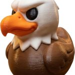 Eagle Duck Figurine – Majestic Bald Eagle Collectible Sculpture for Desk or Shelf Décor – Unique Bird-Inspired Gift for Adults & Bird Lovers
