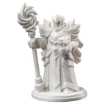 Elf Air Wizard Figurine – 36mm Fantasy Collectible Miniature for Painting, Display & RPG Roleplay – Elegant Wind Mage Elf Figure