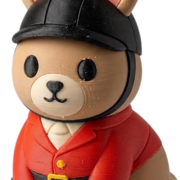 Equestrian Bunny Riding Figurine