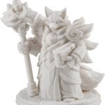 Fox Air Wizard Figurine – 36mm Fantasy Collectible Miniature for Painting, Display & RPG Settings – Vulpine Elemental Mage Figure – 3D Printed in Canada