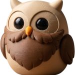 Full Beard Owl Collectible Figurine - Unique Desk Decor for Adults