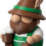 German Oktoberfest Gnome Figurine with Beer Mug – Bavarian Miniature Decoration for Shelf, Desk, or Display – Collectible Gift for Adults – 3D Printed in Canada