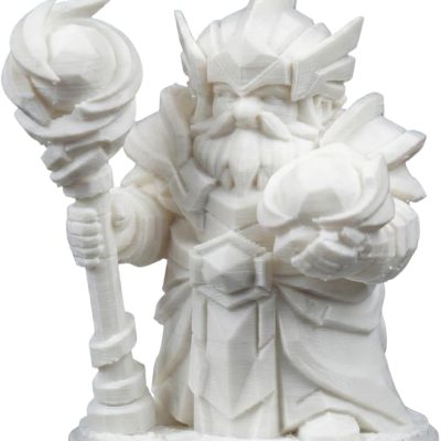 Gnome Air Wizard Figurine – 36mm Fantasy Collectible Miniature for Painting, Display & RPG Worlds – Elemental Wind Mage Gnome Figure — 3D Printed Collectible by 3DCentral