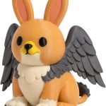 Griffin Bunny Collectible Figurine - Unique Desk Decor for Adults