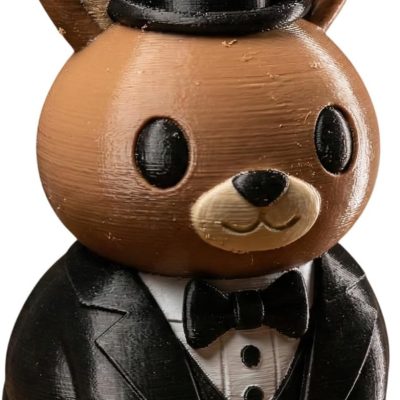 Groom Bunny Figurine in Tuxedo and Top Hat – Display-Ready Animal Sculpture, Gift for Figurine Collectors & Bunny Lovers — 3D Printed Collectible by 3DCentral