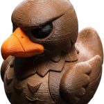 Hawk Duck Figurine – Fierce Bird Collectible for Desk, Shelf or Gift Display – Cool Animal Decor for Teens & Adults