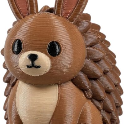 Hedgehog Bunny Collectible Figurine - Unique Desk Decor for Adults — 3D Printed Collectible by 3DCentral