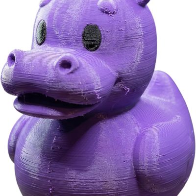 Hippo Duck Figurine – Funny Purple Animal Collectible for Shelf Display or Desk Décor – Unique Gift for Hippo Lovers & Figurine Collectors — 3D Printed Collectible by 3DCentral