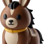 Horse Bunny Collectible Figurine - Unique Desk Decor for Adults