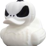 Jack-O'-Lantern Duck Figurine – Halloween Rubber Duck Pumpkin Spooky Collectible 4x4 Vehicle Adventure Cruise Hiding – 3D Printed in Canada (Ghost)