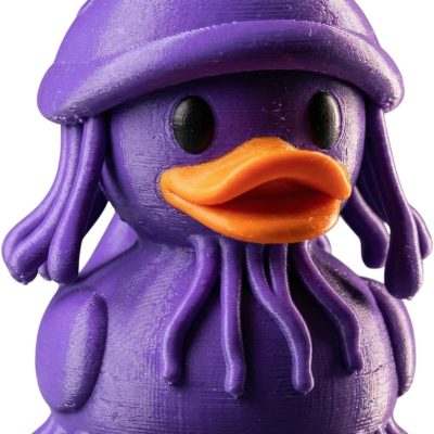 Jellyfish Duck Figurine – Cute Octo-Duck Hybrid Desk Companion, Nerdy Shelf Collectible, Tentacle Animal Fusion Sculpture — 3D Printed Collectible by 3DCentral