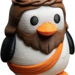 Jesus Penguin Figurine – Funny Christian Gift for Teens & Adults, Easter Shelf Decor or Religious Collectible Display
