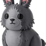 Lykoi Cat Bunny Collectible Figurine - Unique Desk Decor for Adults