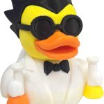 Mad Scientist Duck Figurine – Nerdy Rubber Duck-Inspired Lab Decor for Collectors, Chemists & Science Lovers