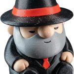 Mafia Gnome Figurine – Funny Mob Boss Desk Collectible Decor for Men, Office, or Shelf Display – 3D Printed in Canada