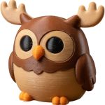 Majestic Moose Owl Collectible Figurine - Unique Desk Decor for Adults
