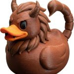 Manticore Duck Figurine – Mythical Fantasy Monster Rubber Duck Sculpture for Desk, Shelf or Gift Display – Collectible-Size Collectible for Teens & Adults