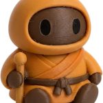 Monk Robot Collectible Figurine - Unique Desk Decor for Collectors - Conversation Starter