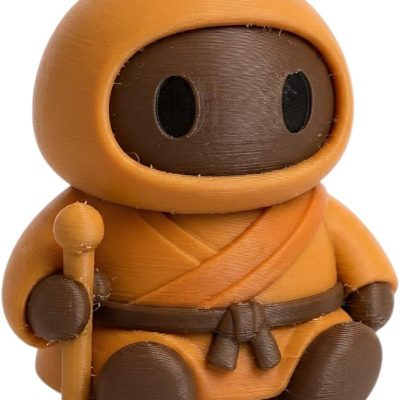 Monk Robot Collectible Figurine - Unique Desk Decor for Collectors - Conversation Starter — 3D Printed Collectible by 3DCentral