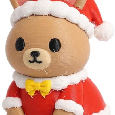Mrs. Claus Bunny Collectible Figurine - Unique Desk Decor for Adults — 3D Printed Collectible by 3DCentral
