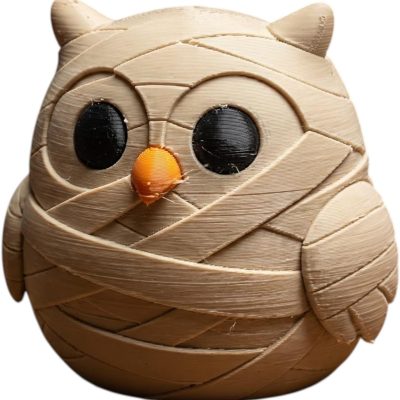 Mummy Owl Collectible Figurine - Unique Desk Decor for Adults — 3D Printed Collectible by 3DCentral