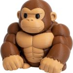 Muscular Ape Collectible Figurine - Unique Desk Decor for Adults
