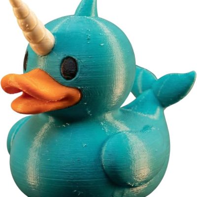 Narwhal Duck Figurine – Cute Fantasy Ocean Collectible for Desk, Shelf, or Display – Unique Gift for Teens & Adults — 3D Printed Collectible by 3DCentral