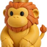 Noble Lion Ape Collectible Figurine - Unique Desk Decor for Adults