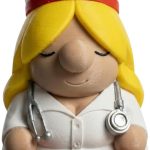 Nurse Gnome Figurine – Cute Medical Worker Decoration for Desk, Clinic or Gift for Nurses – Collectible 3D Nurse Statue with Stethoscope – 3D Printed in Canada