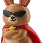 Overconfident Bunny Collectible Figurine - Unique Desk Decor for Adults