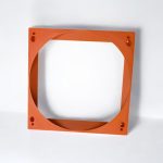 Pair (2) of 120mm to 140mm Single Fan Adapter for Bitmain Antminer S7, S9, S9i, E3, T9, L3+, D3, A3, V9, X3 – Compatible with Bitmain ASIC Miners – Orange