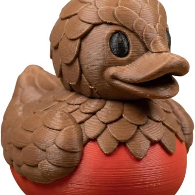Pangolin Duck Figurine – Cute Animal Hybrid Decor, Collectible Desk Companion, Quirky Gift Idea for Teens & Adults — 3D Printed Collectible by 3DCentral