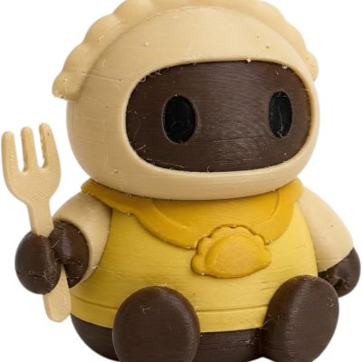 Pierogi Robot Collectible Figurine - Unique Desk Decor and Conversation Starter - Gift for Adults — 3D Printed Collectible by 3DCentral