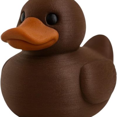 Platypus Duck Figurine – Cute Minimalist Brown Duck Collectible for Desk, Shelf, or Display – Funny Animal Lover Gift – Unique Resin-Style Decor Accent — 3D Printed Collectible by 3DCentral