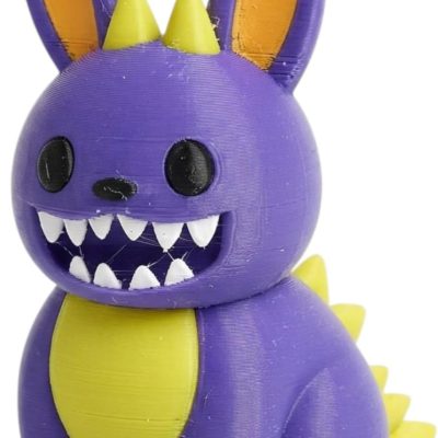 Pointy Eared Monster Bunny Collectible Figurine - Unique Desk Decor for Adults — 3D Printed Collectible by 3DCentral