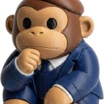 Pondering Ape Collectible Figurine - Unique Desk Decor for Adults