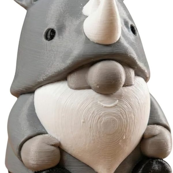 Rhino Gnome Figurine