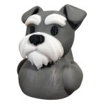 Schnauzer Duck Figurine – Funny Dog Duck Hybrid Collectible for Desk or Shelf Décor, Unique Gift for Dog Lovers & Pet Owners