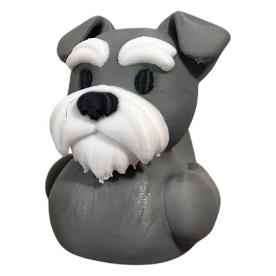 Schnauzer Duck Figurine – Funny Dog Duck Hybrid Collectible for Desk or Shelf Décor, Unique Gift for Dog Lovers & Pet Owners — 3D Printed Collectible by 3DCentral
