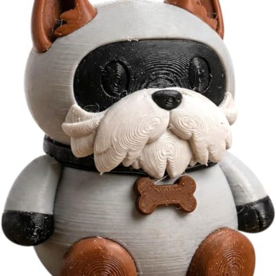 Schnauzer Robot Collectible Figurine - Unique Desk Decor for Collectors - Gift for Adults — 3D Printed Collectible by 3DCentral