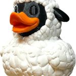 Sheep Duck Hybrid Figurine – Funny Collectible Animal Mashup Sculpture for Desk or Shelf Display – Unique 3D Printed Gift for Teens & Adults – 3D Printed in Canada