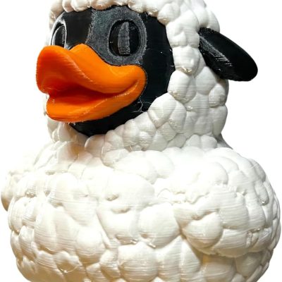 Sheep Duck Hybrid Figurine – Funny Collectible Animal Mashup Sculpture for Desk or Shelf Display – Unique 3D Printed Gift for Teens & Adults — 3D Printed Collectible by 3DCentral